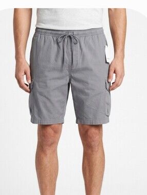 Goodfellow & Co Gray Drawstring Cargo Shorts